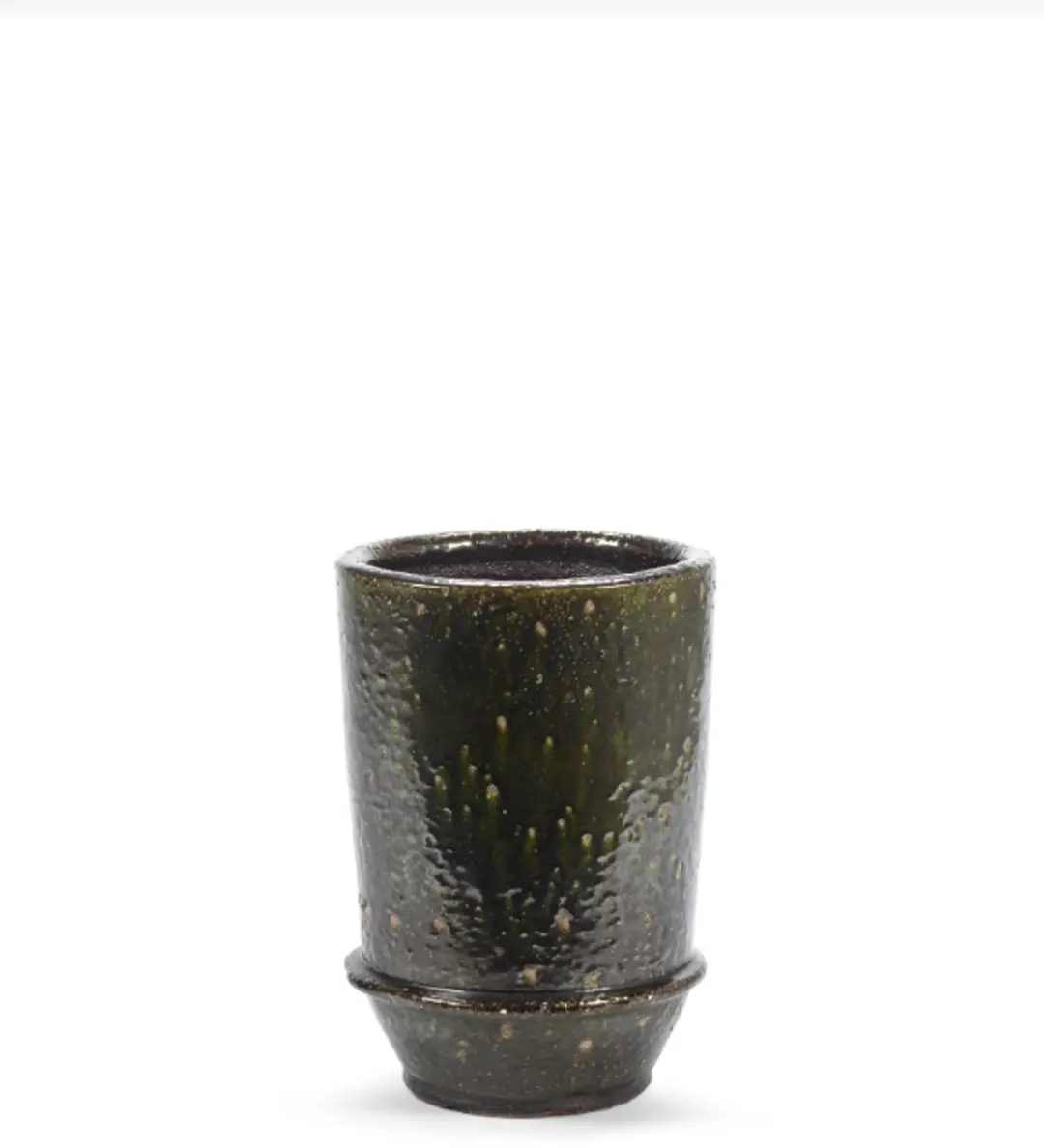 Serax Bloempot-Plantenbak Dune Kelly Wearstler Groen-Donker Groen D 26 cm H 38 c