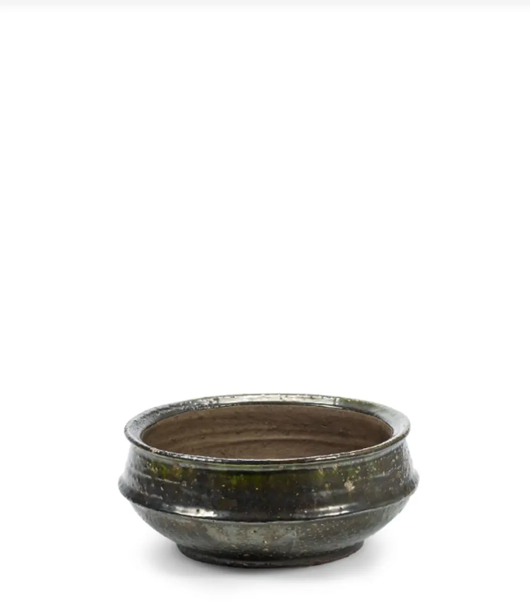 Serax Bloempot-Plantenschaal Dune Kelly Wearstler Groen-Donker Groen D 31 cm H 1