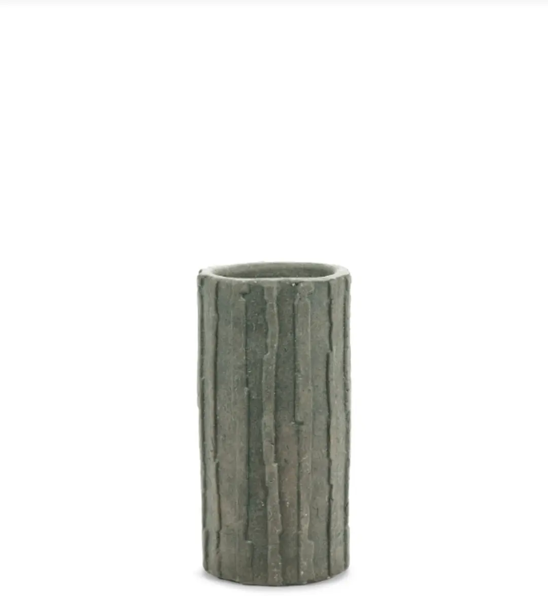 Serax Bloempot Ribbel Groen-Zwart D 20 cm H 40 cm