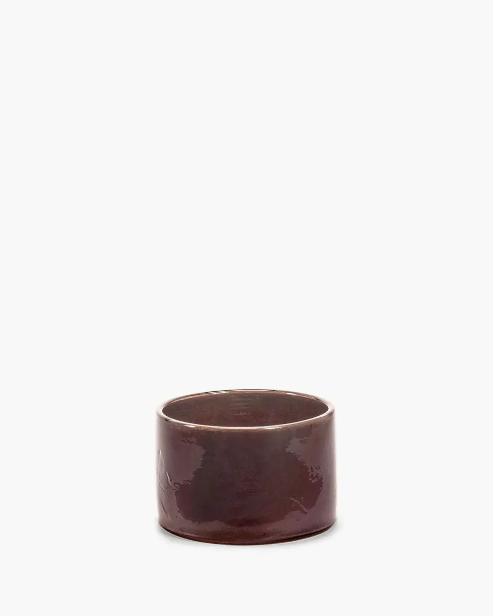 Serax Vincent Van Duysen Vaso bloempot D24cm H15cm donkerbruin