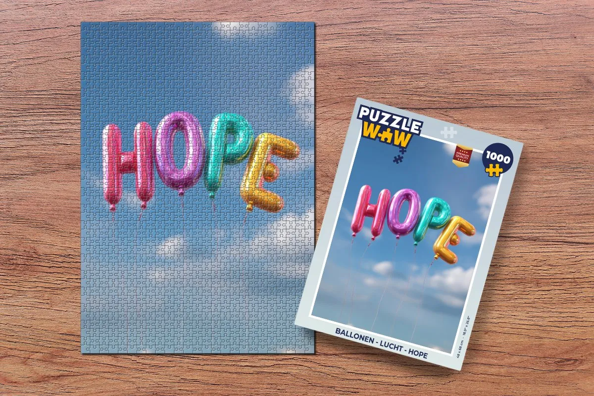 PuzzleWow Hope Legpuzzel 1000 Stuks - Ballonen