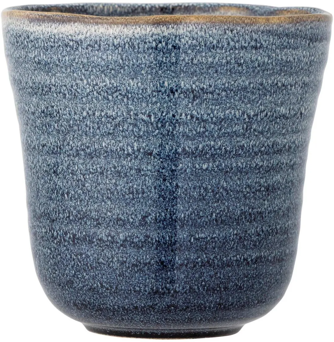 Bloomingville Bloempot aardewerk blauw Heath 16cm