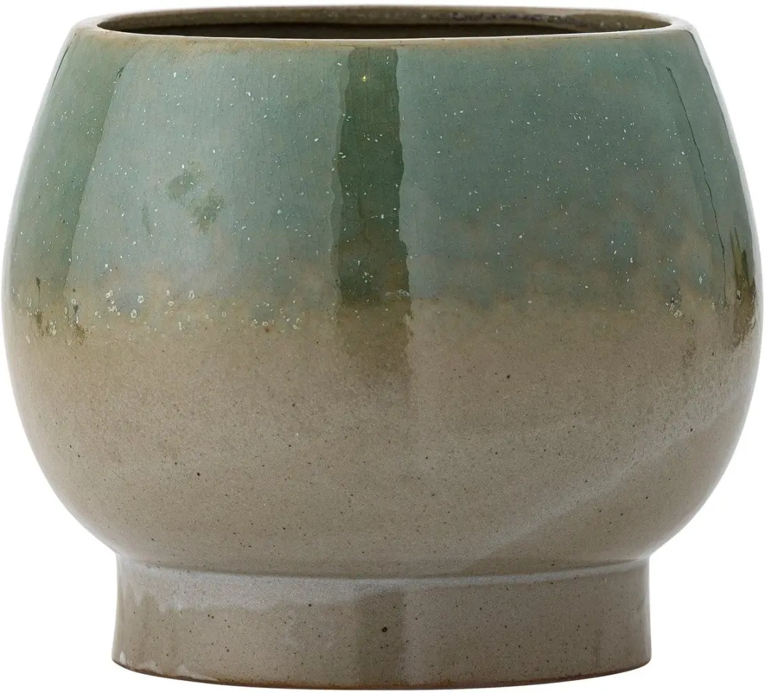 Bloomingville Bloempot aardewerk groen Imke Ø18cm