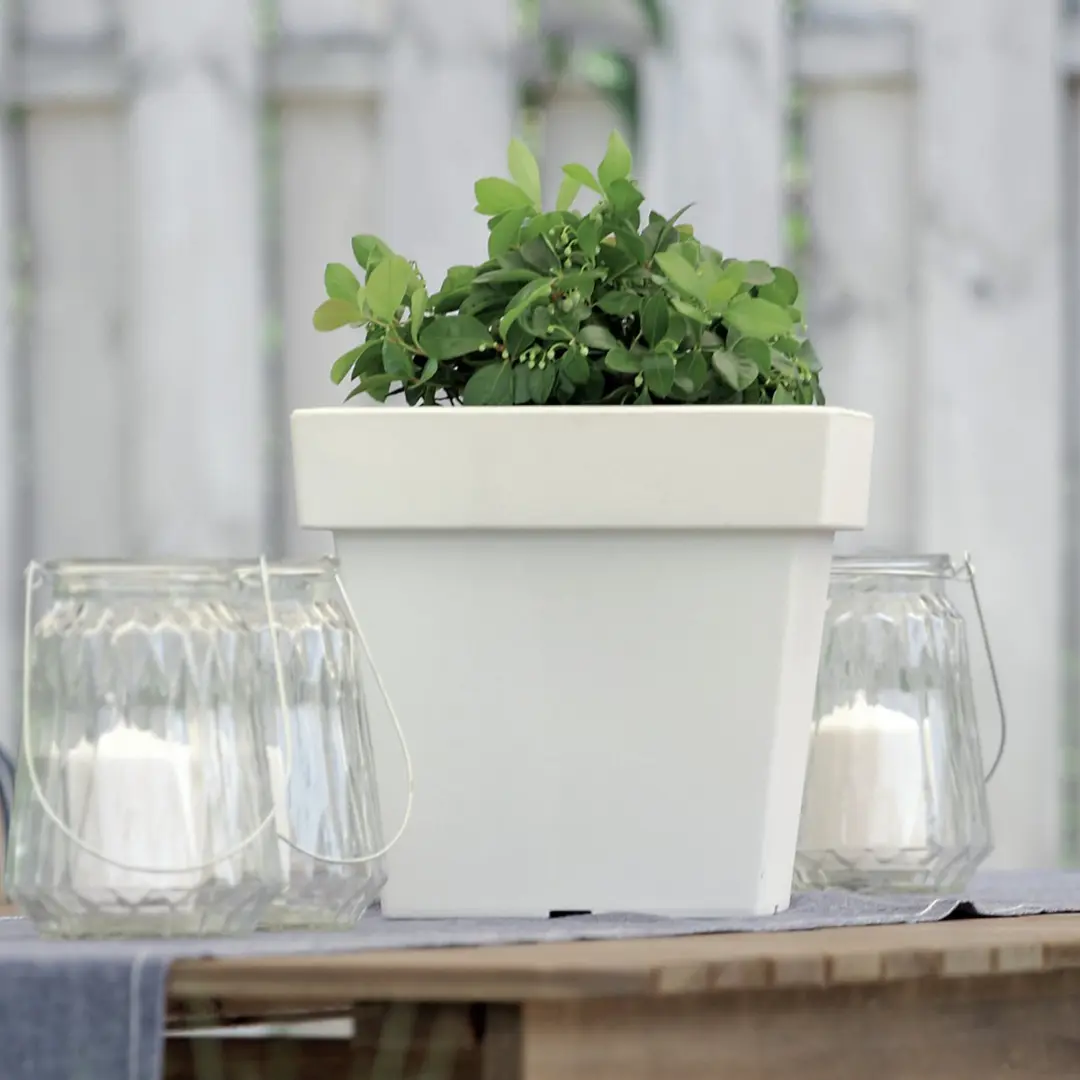Prosperplast Lofly Square Low Bloempot 28,9cm - Antraciet - afbeelding 2 van 3