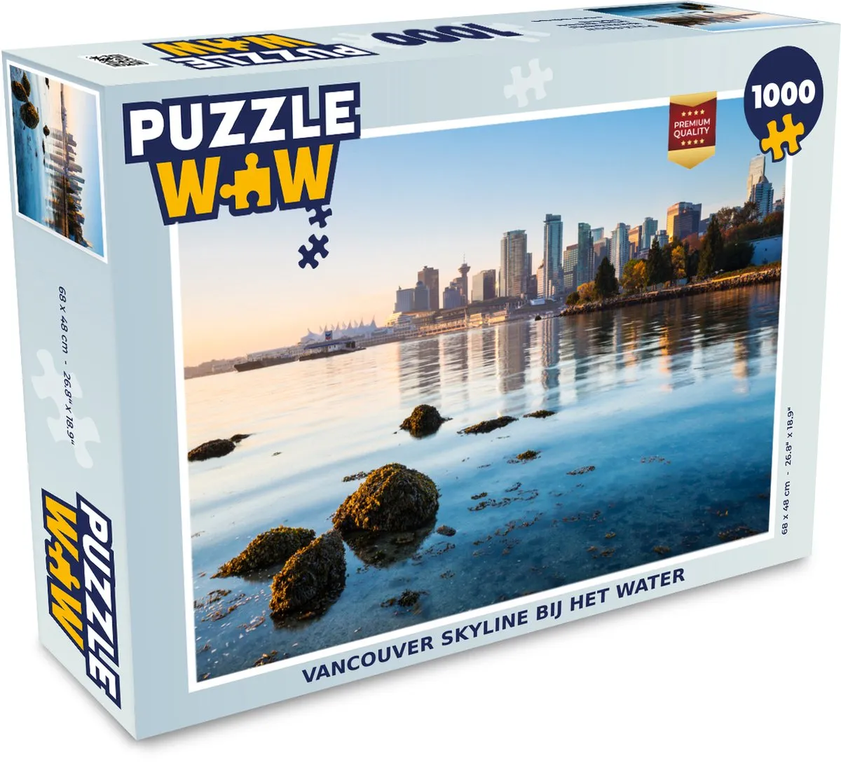 PuzzleWow Vancouver Skyline Legpuzzel 1000 Stuks