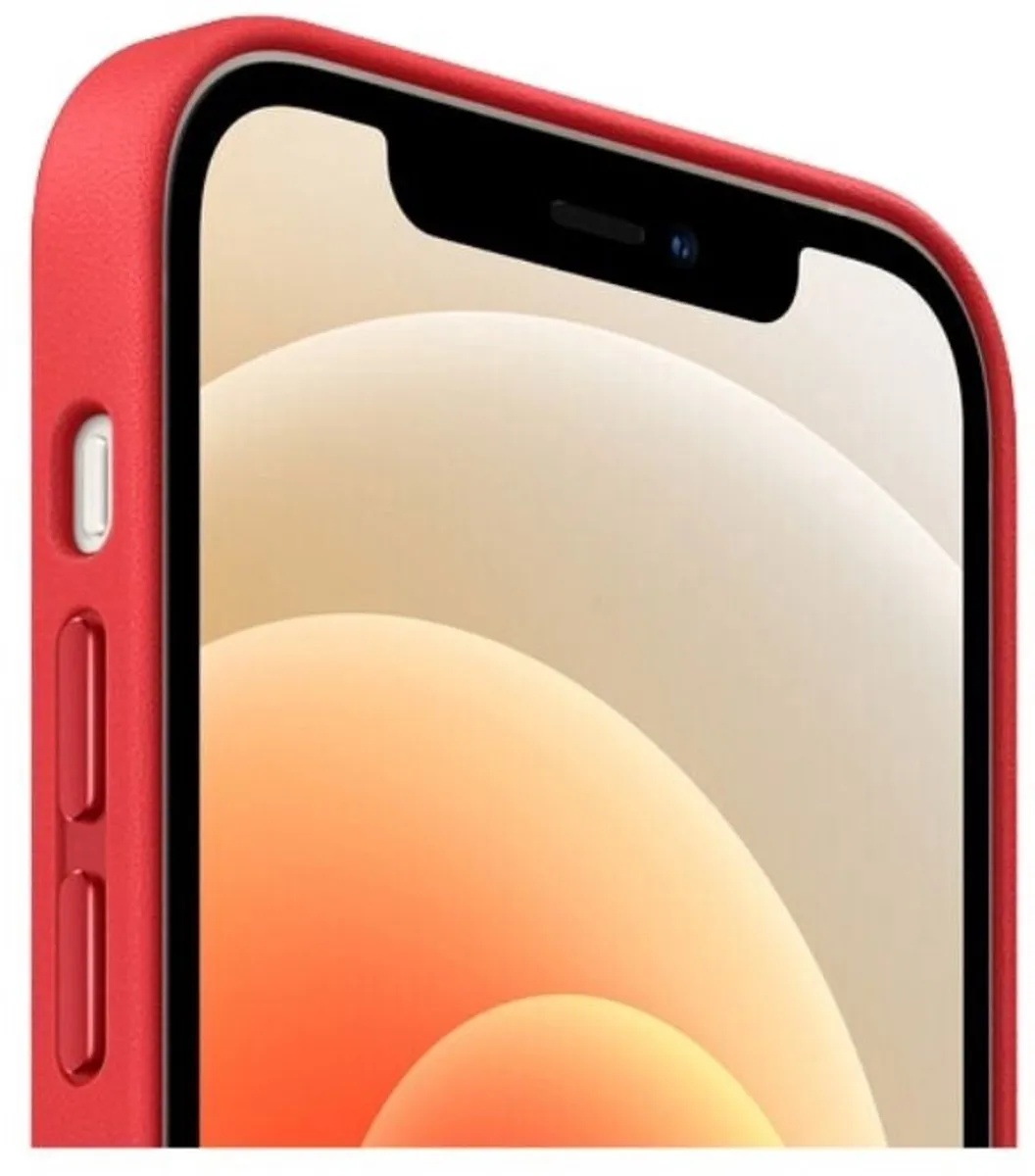 Apple Leren Back Cover iPhone 12 Mini MHK73ZE/A - Rood