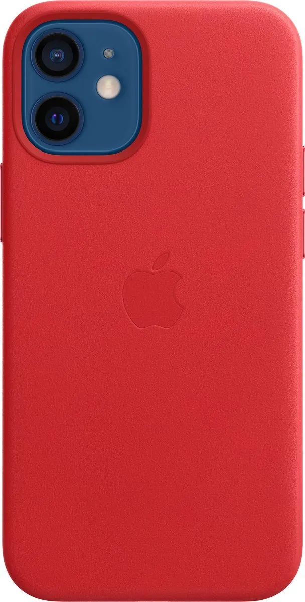 Apple Leren Back Cover iPhone 12 Mini MHK73ZE/A - Rood - afbeelding 6 van 6