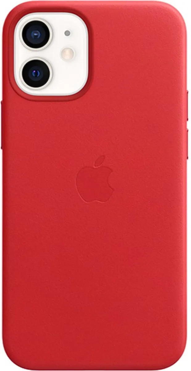 Apple Leren Back Cover iPhone 12 Mini MHK73ZE/A - Rood
