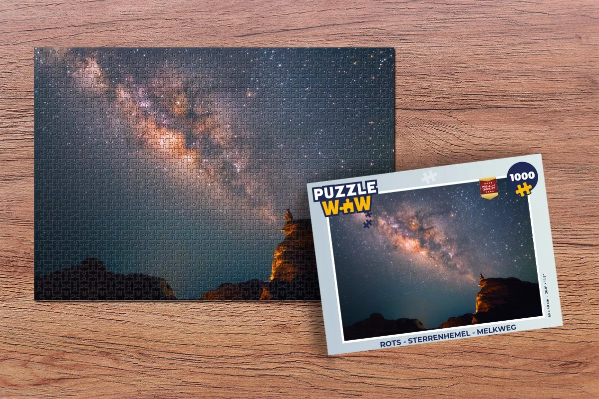 PuzzleWow Rots Sterrenhemel Legpuzzel 1000 Stuks - Multicolor