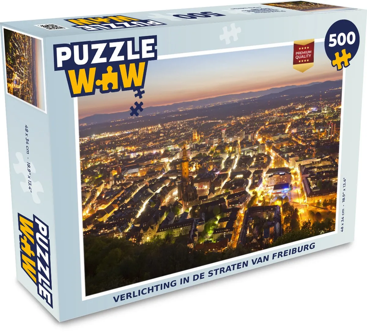 PuzzleWow Freiburg Legpuzzel 500 Stuks