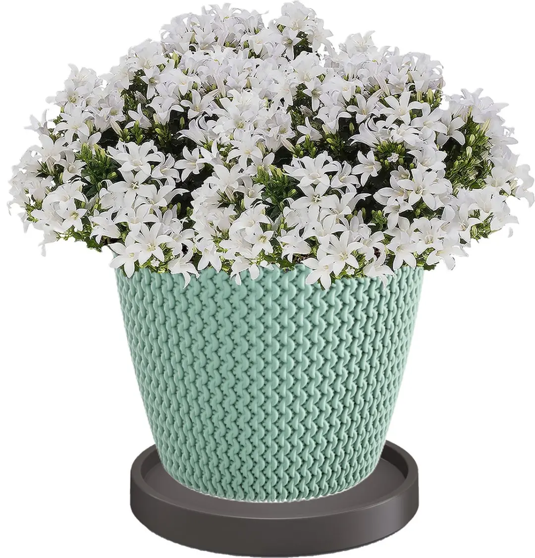 Prosperplast Mobile Round Plantentrolley Ø45cm Antraciet - afbeelding 3 van 6