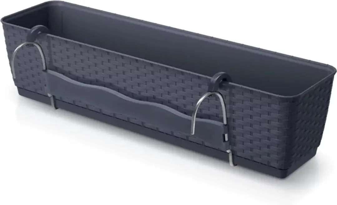 Prosperplast Ratolla Case Balkonbak 59x15,5x14,2cm Antraciet
