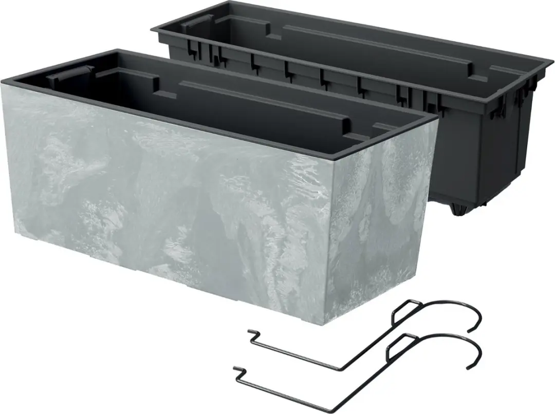 Prosperplast Urbi Case Balkonbak Beton 39,5x18,5cm