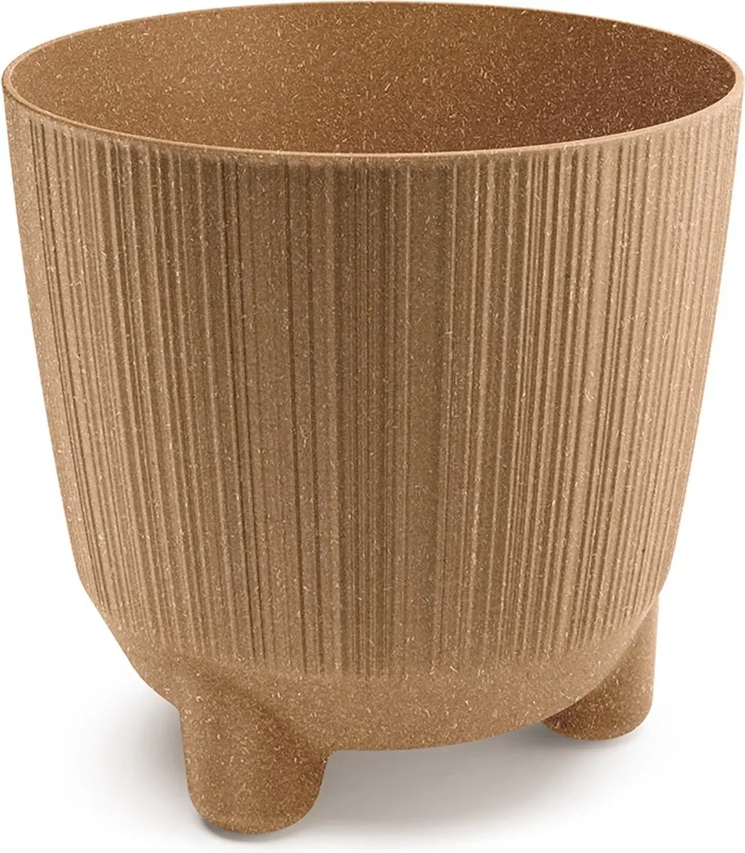 Bloempot Buiten Binnen Rond Ryfo N Eco Wood 20cm NATUREL Prosperplast / 2 STUKS!