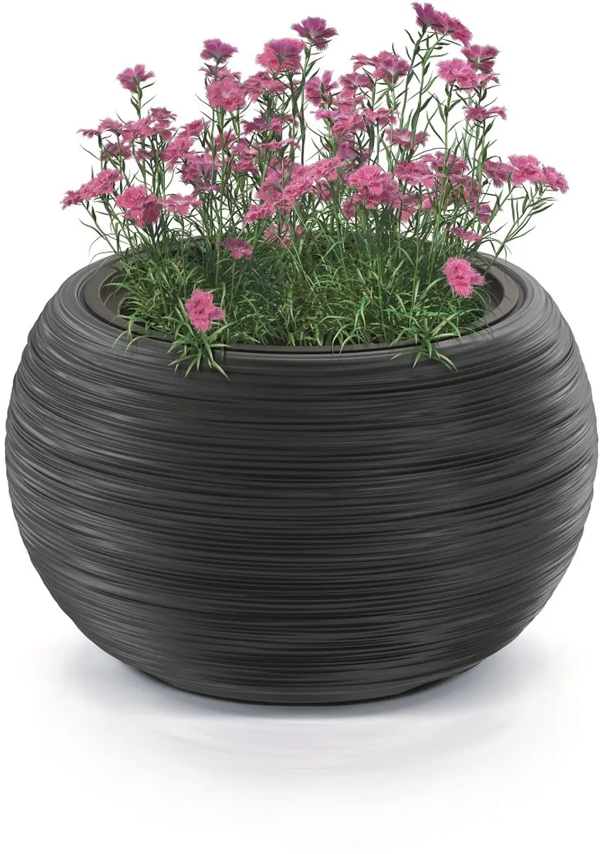 Prosperplast Furu Bowl Pot - Antraciet Ø37,8cm - afbeelding 4 van 5