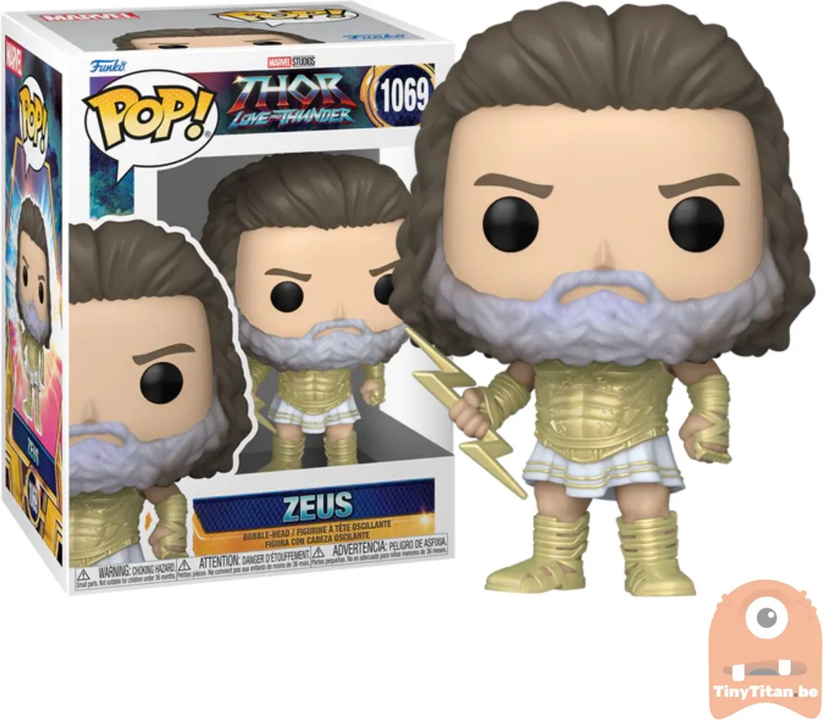 Marvel Funko POP! Thor Love & Thunder Zeus 65011 - Multicolor