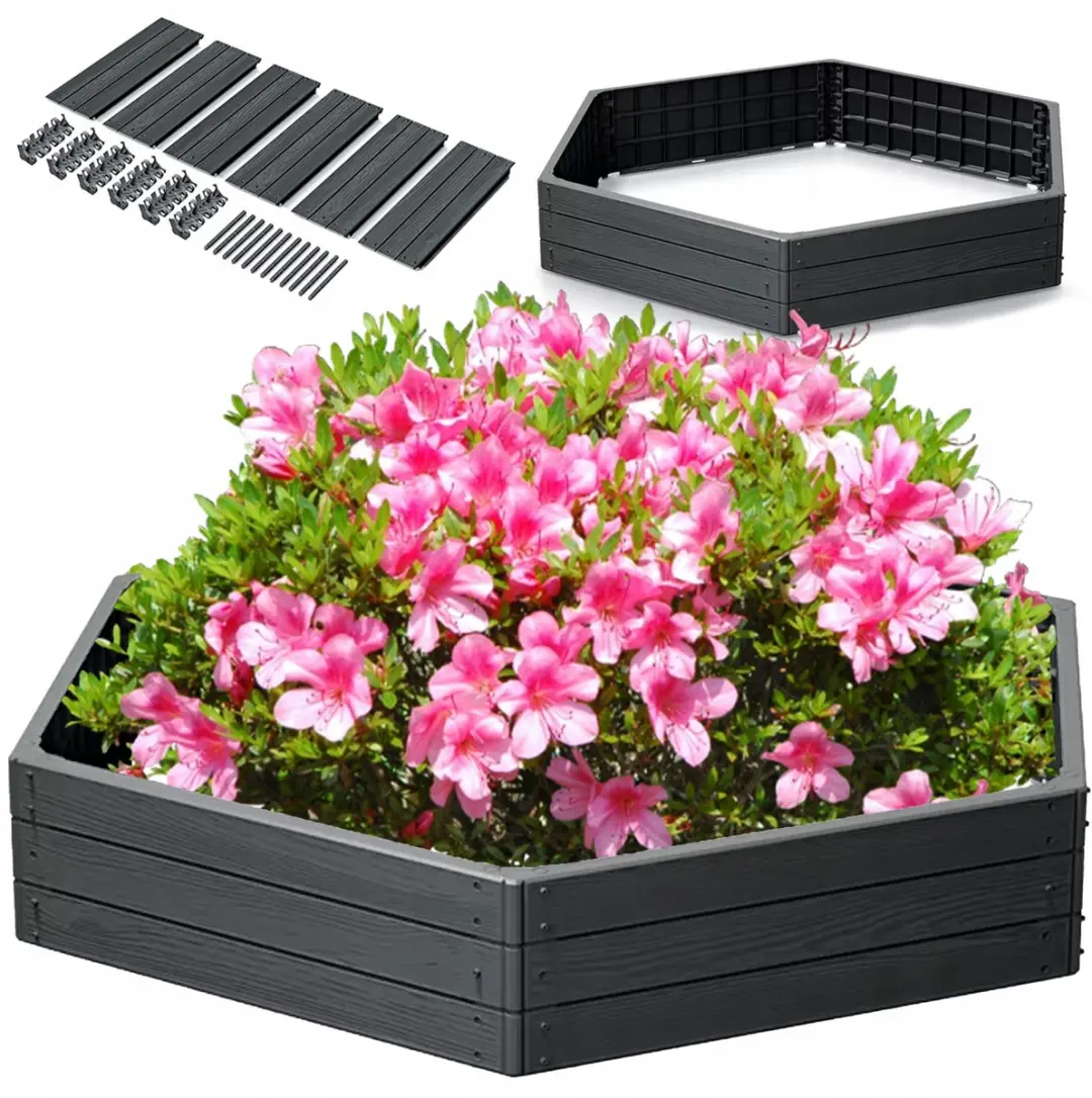 Prosperplast Modulaire Verhoogde Bloembak Garden XL - Antraciet - afbeelding 2 van 5