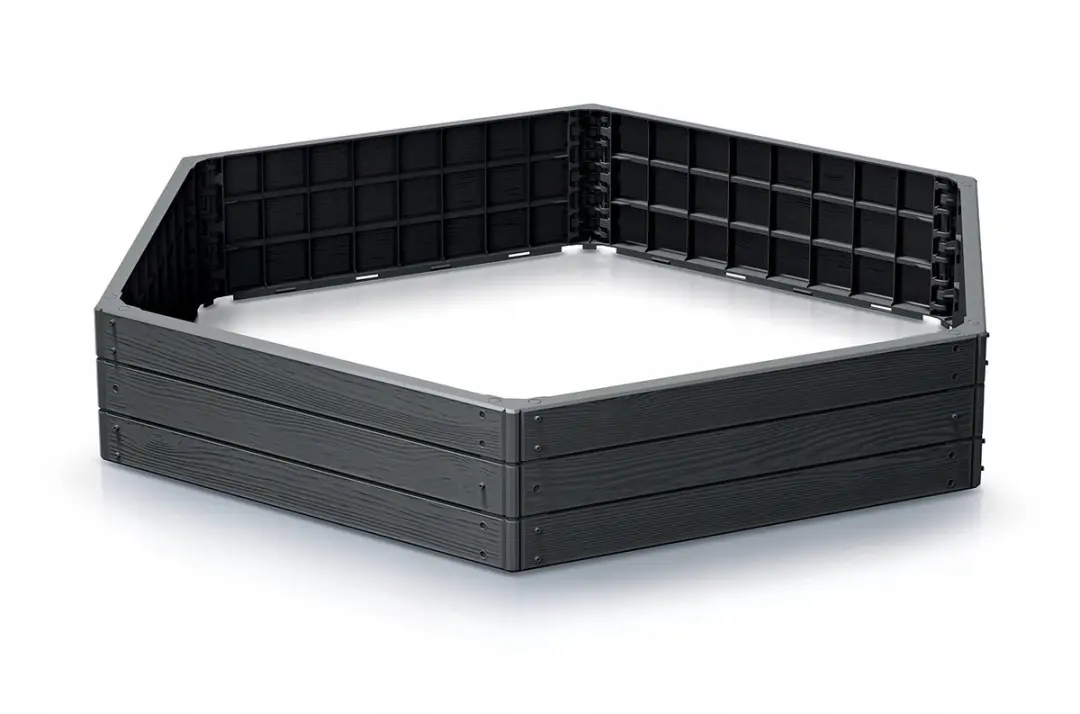 Prosperplast Modulaire Verhoogde Bloembak Garden XL - Antraciet - afbeelding 4 van 5