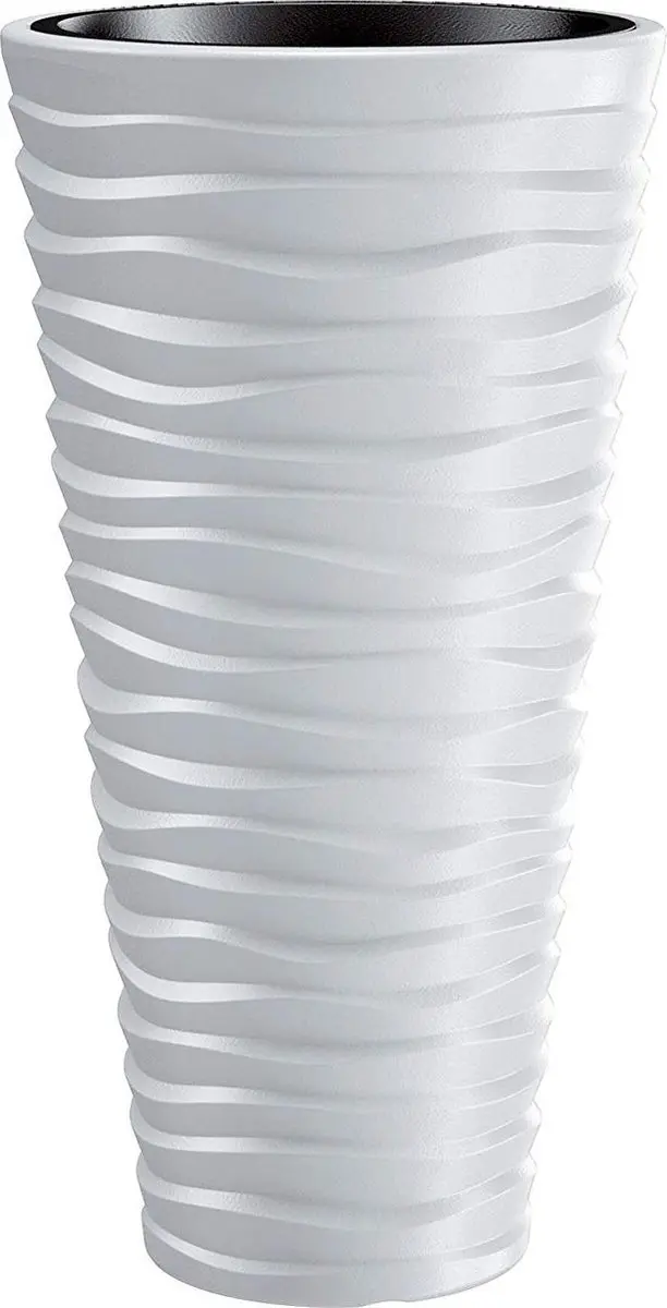 Prosperplast Sand Bloempot D35 x H62cm Wit - afbeelding 6 van 6