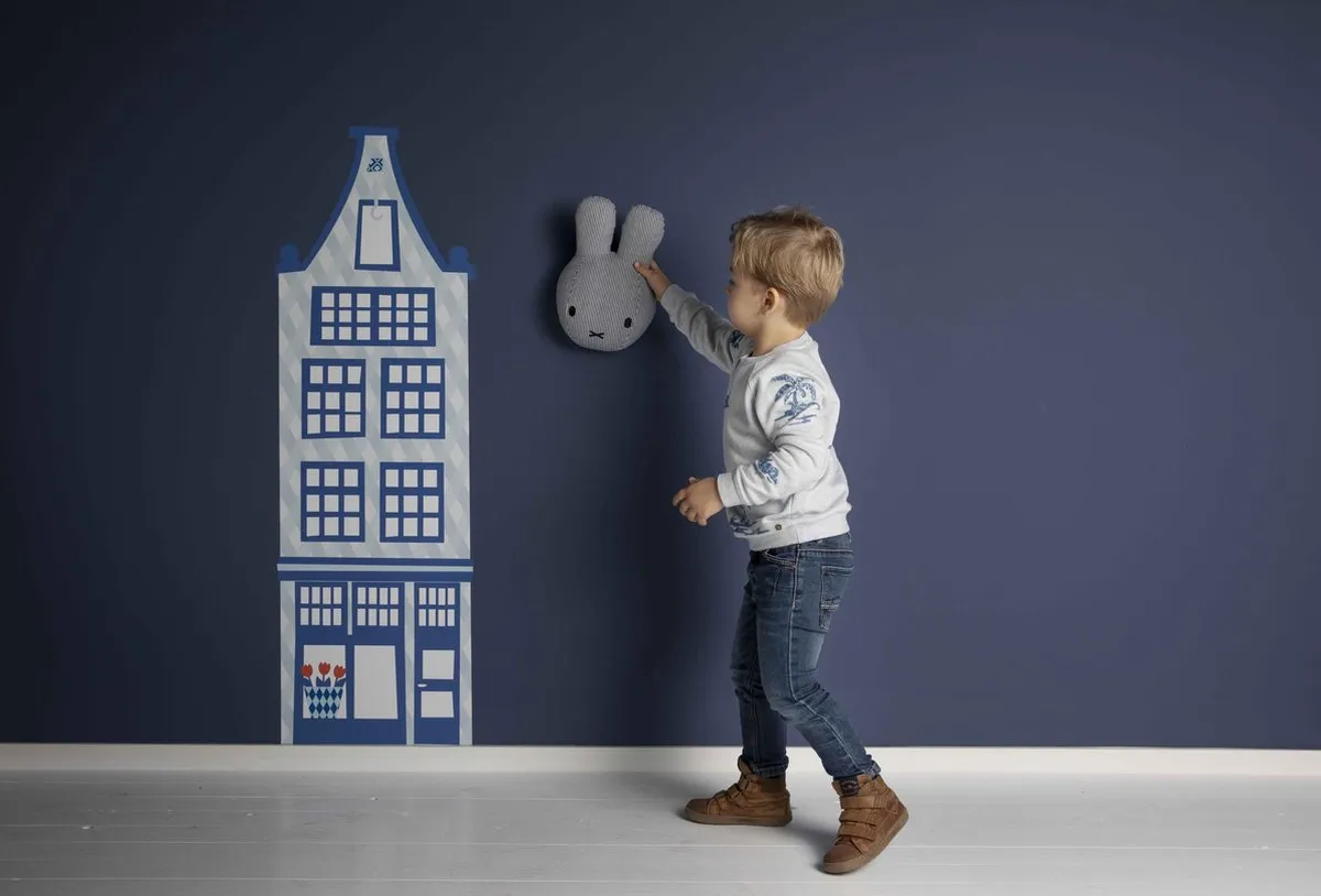 Nijntje ABC Wanddecoratie NIJN582 - Wit/Blauw