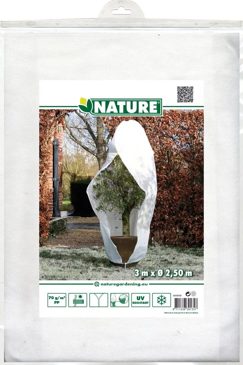 Nature Winterafdekhoes Ø250cm Wit - afbeelding 6 van 6