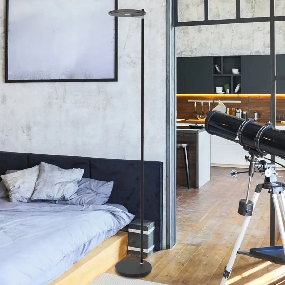 Steinhauer Turound Vloerlamp 2993ZW - 187cm Zwart - afbeelding 6 van 6
