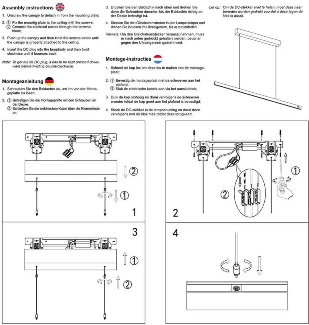 Steinhauer Fluxy 4189ST Hanglamp - 27W 2700K - Zilver - afbeelding 5 van 6