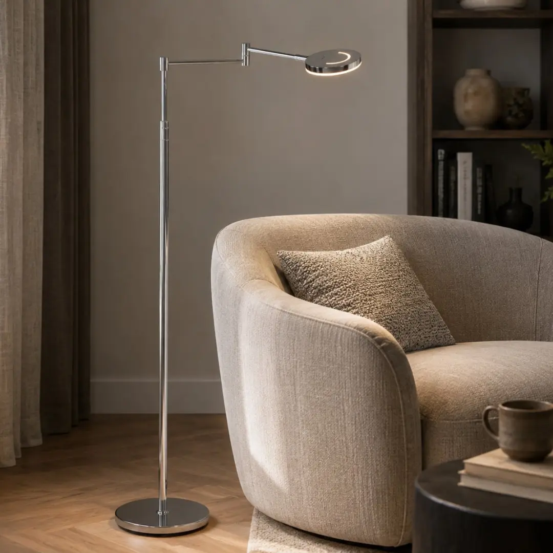 Steinhauer Soleil 3515CH Vloerlamp - Zilver - afbeelding 2 van 6