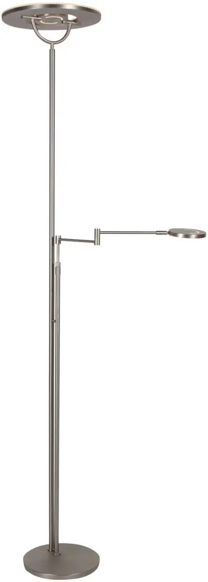 Steinhauer Soleil2 LED Vloerlamp 6500lm - Zilver - afbeelding 2 van 6