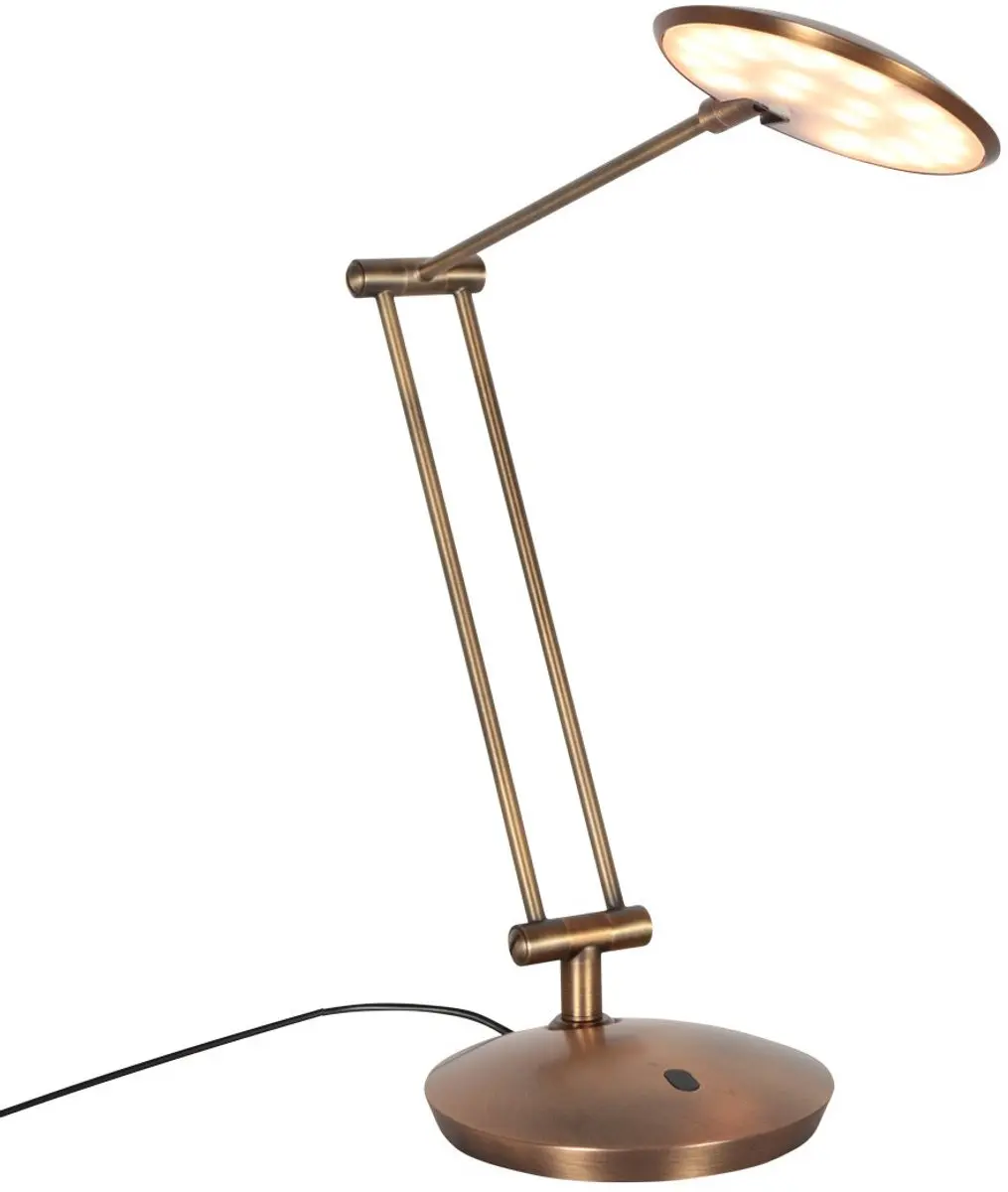 Steinhauer Zenith 2 LED Bureaulamp - Brons - 8W - afbeelding 2 van 6