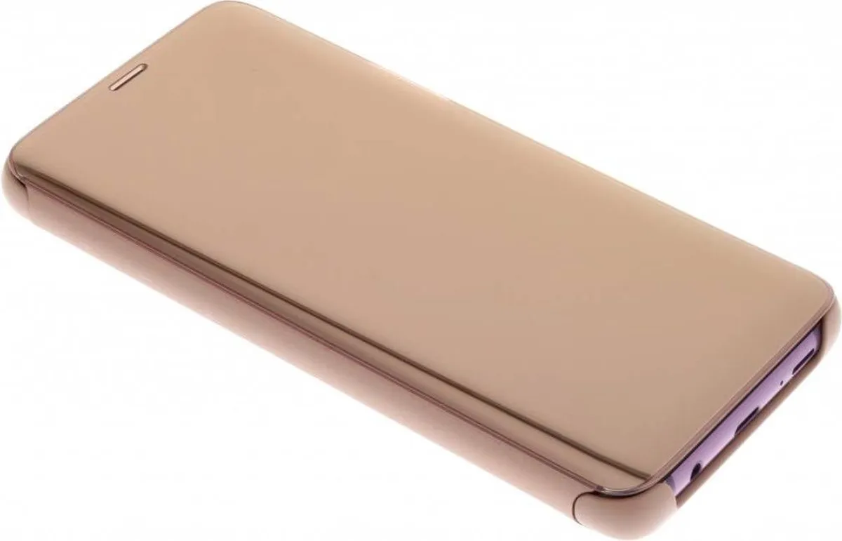 Samsung S9+ Clear View Standing Cover - Goud