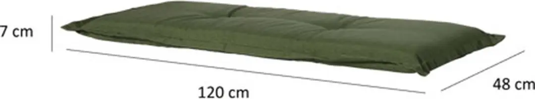 Madison Bankkussen Panama Green 120x48cm - Groen - afbeelding 5 van 6