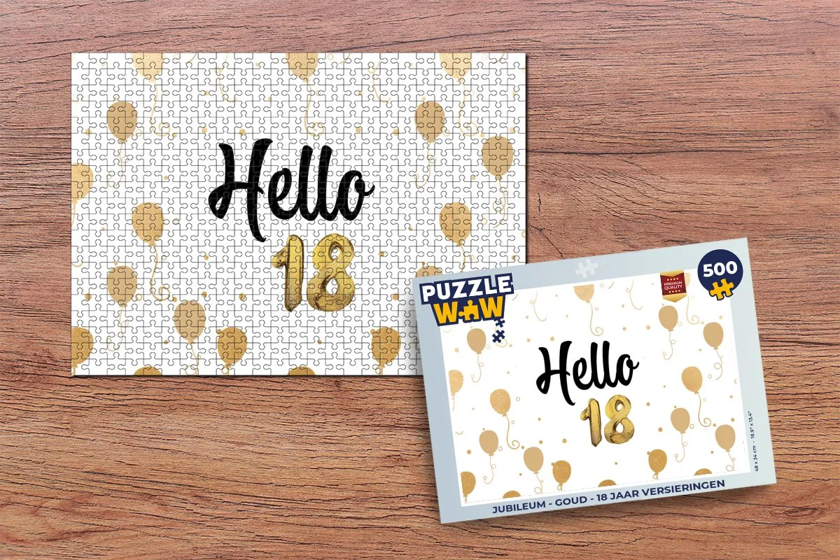 PuzzleWow Jubileum Legpuzzel 500 Stuks - Multicolor