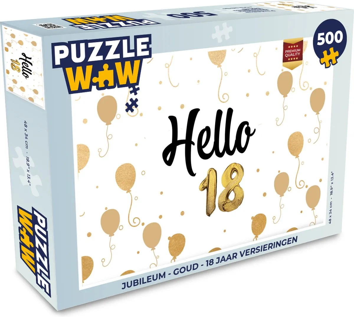 PuzzleWow Jubileum Legpuzzel 500 Stuks