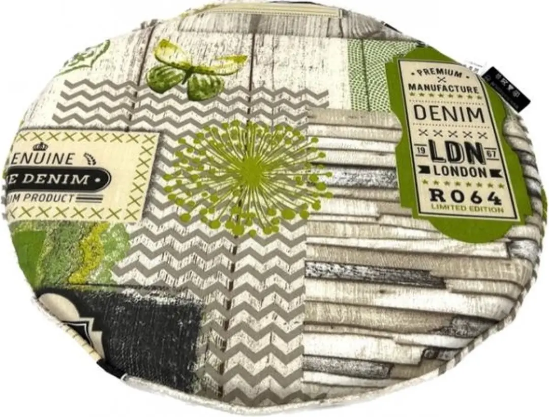 Madison Zitkussen 40x40 cm rond Premium lime
