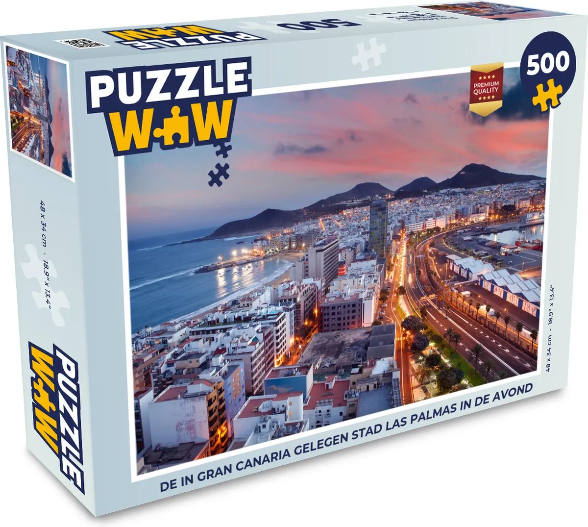 PuzzleWow Las Palmas Avond Legpuzzel 500 Stuks