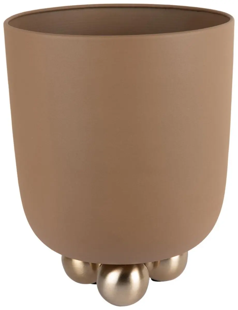 Present Time Bloempot Estilo Medium - Bruin - 23x23x28cm - Modern