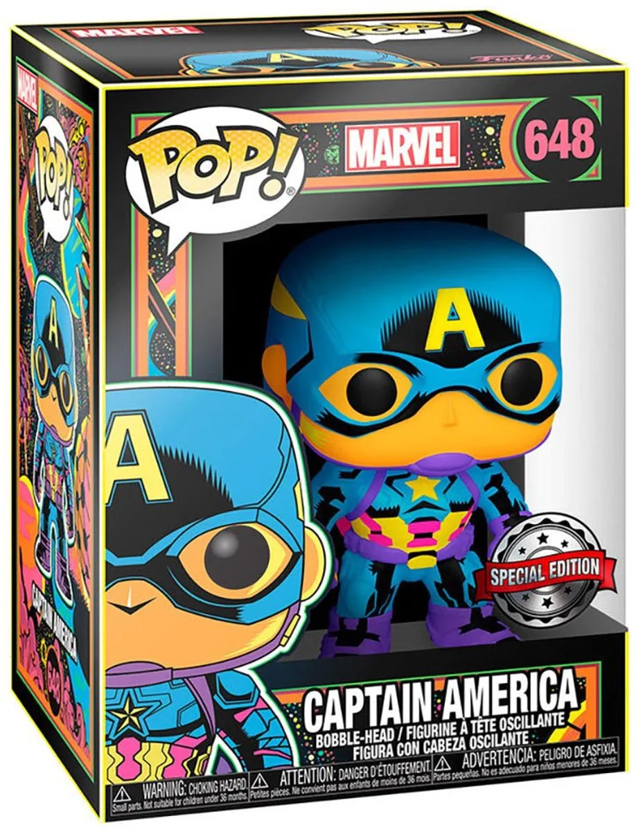 Marvel Funko POP! Captain America Verzamelfiguur 48845 - 9 cm - Multicolor - afbeelding 6 van 6
