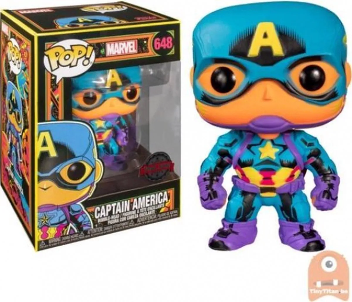 Marvel Funko POP! Captain America Verzamelfiguur 48845 - 9 cm - Multicolor
