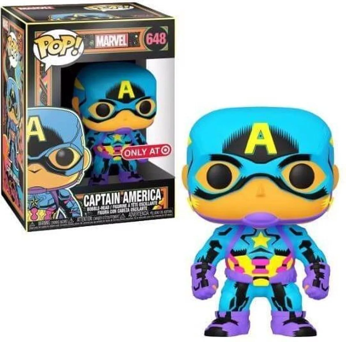 Marvel Funko POP! Captain America Verzamelfiguur 48845 - 9 cm - Multicolor