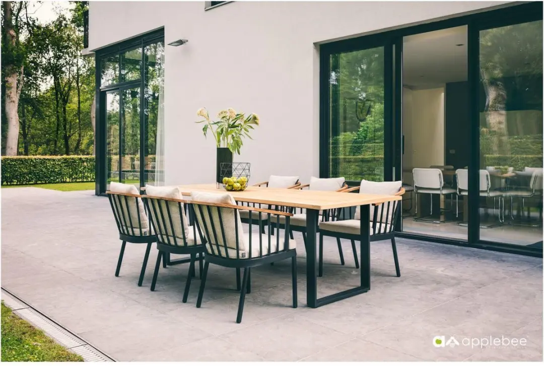 Apple Bee Condor Dining Tuinstoel - Zwart - afbeelding 3 van 5