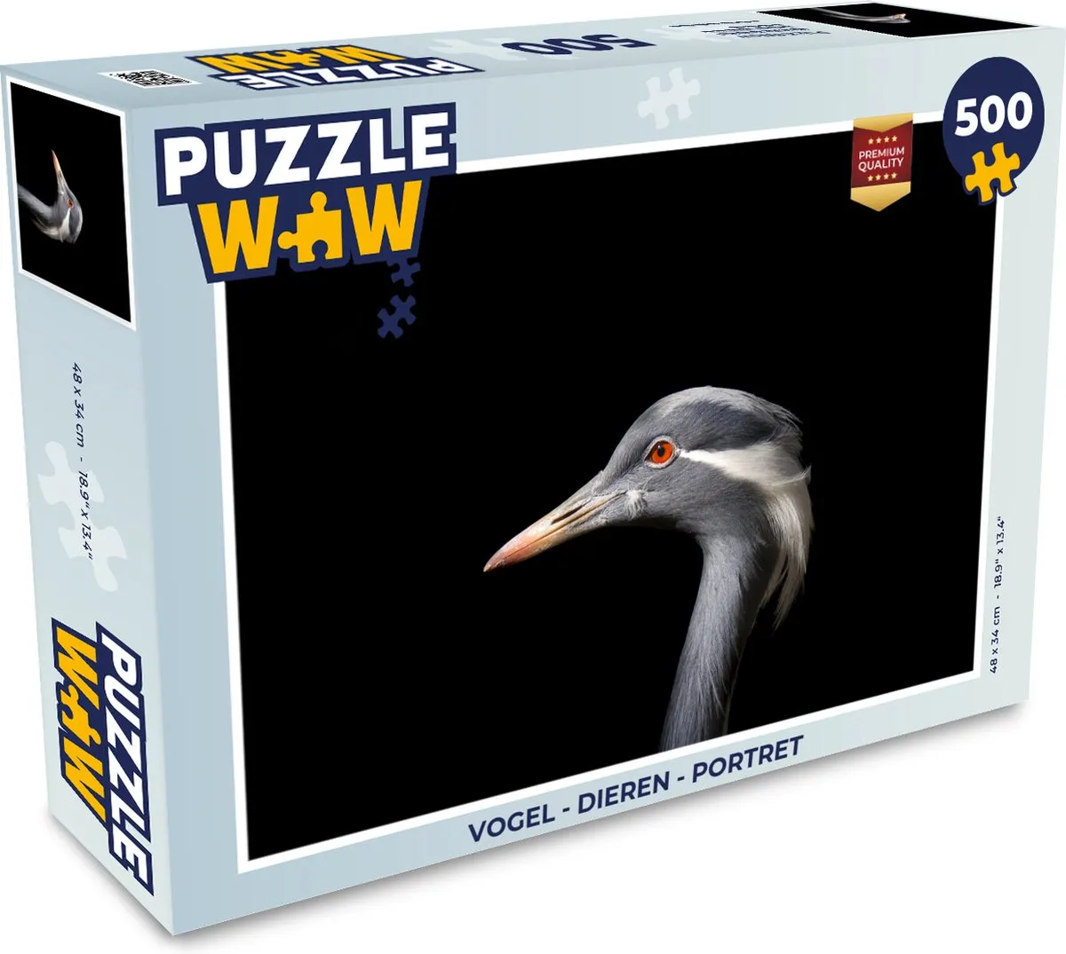 PuzzleWow Vogel Portret Legpuzzel 500 Stuks