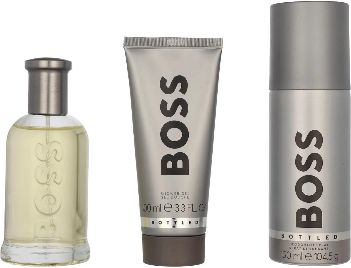 Hugo Boss Bottled Geschenkset - Douchegel, Deo & Parfum