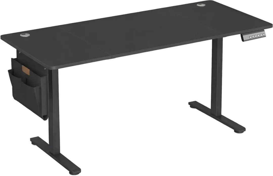 SONGMICS - Bureau - Zit Sta Bureau - Elektrisch - Geheugenfunctie - Voor Thuiskantoor Studieruimte