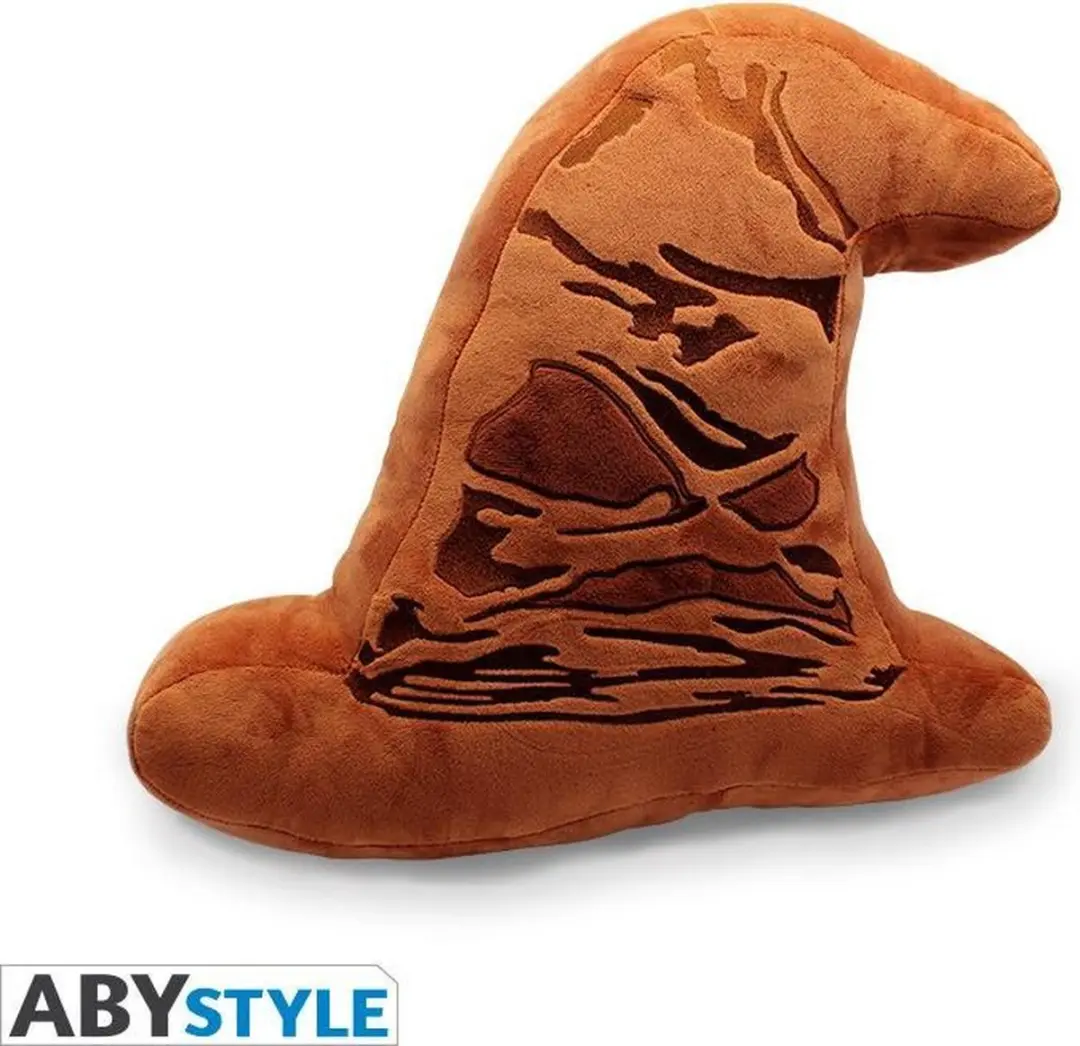 Harry Potter Cushion Speaking Hat with Sound 38x33x12cm brown