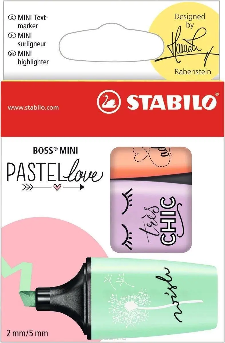 STABILO BOSS MINI Pastel Love Markeerstift