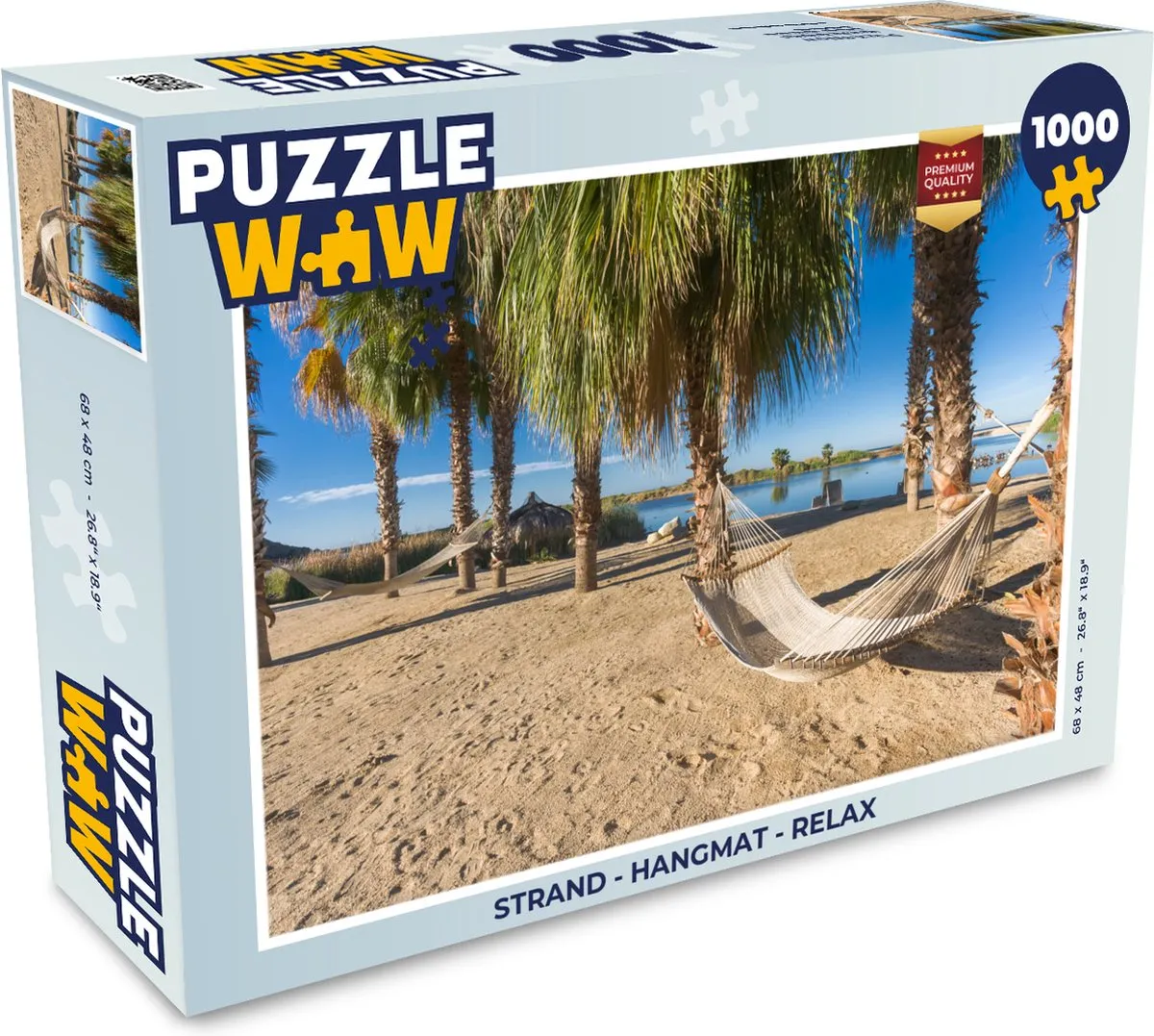 PuzzleWow Strand Hangmat Legpuzzel 1000 Stuks
