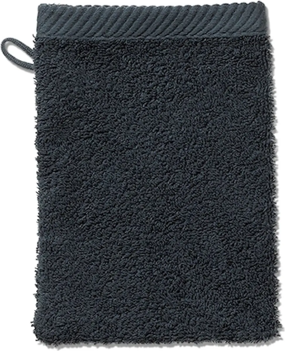 Washandje, Set van 3 Stuks, 15 x 21 cm, Graniet Grijs, Katoen