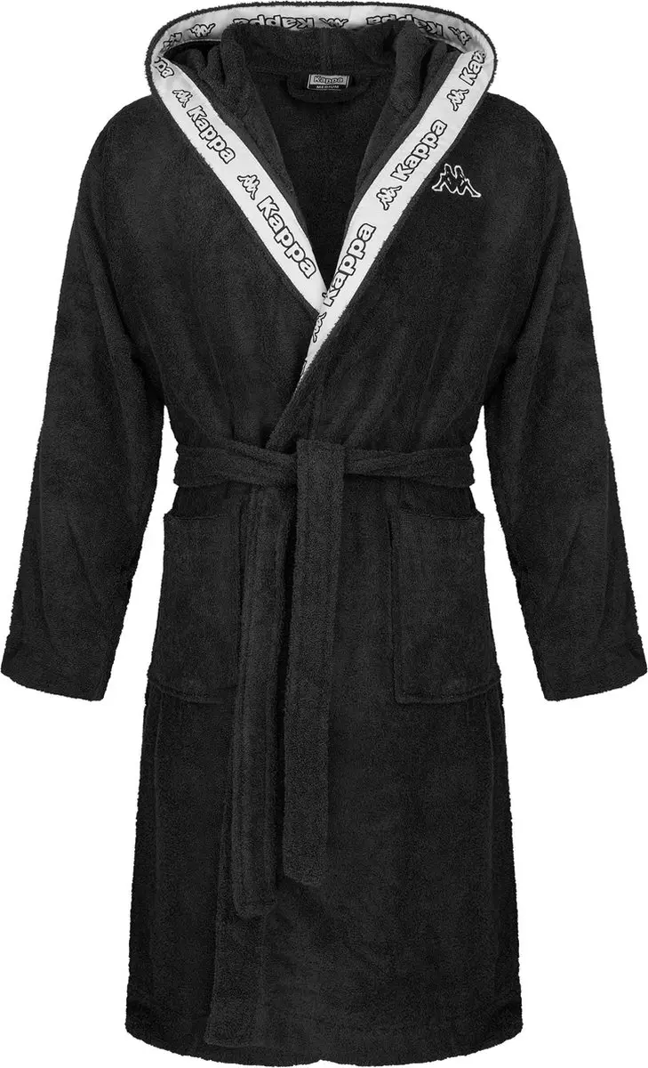 KAPPA unisex badjas met capuchon 100% katoen maat. S-4XL