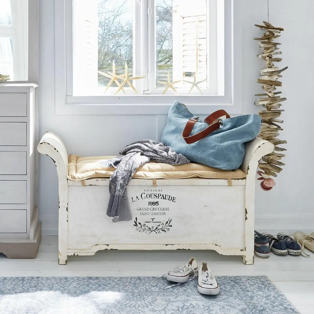 Loberon Andance Bank - 3 Zitplekken Antiekwit - afbeelding 4 van 6
